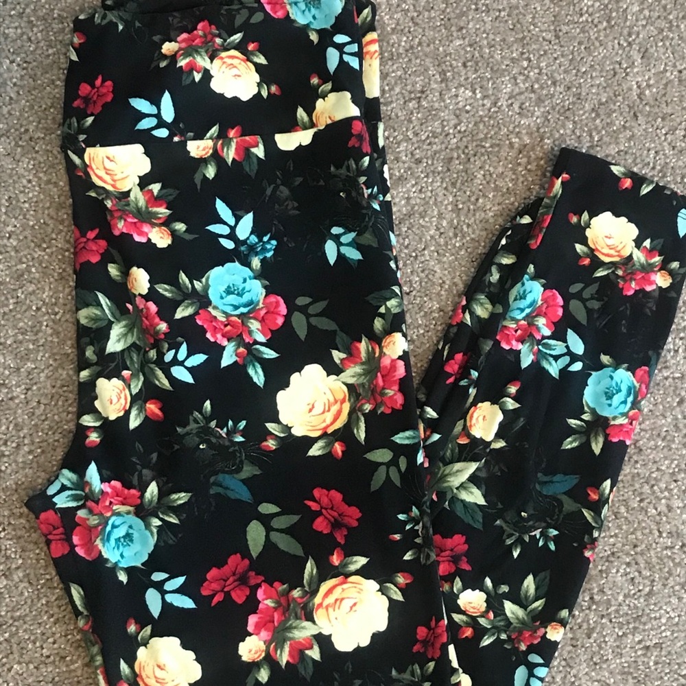 2 for $5 Lularoe Floral Print Leggings-TC